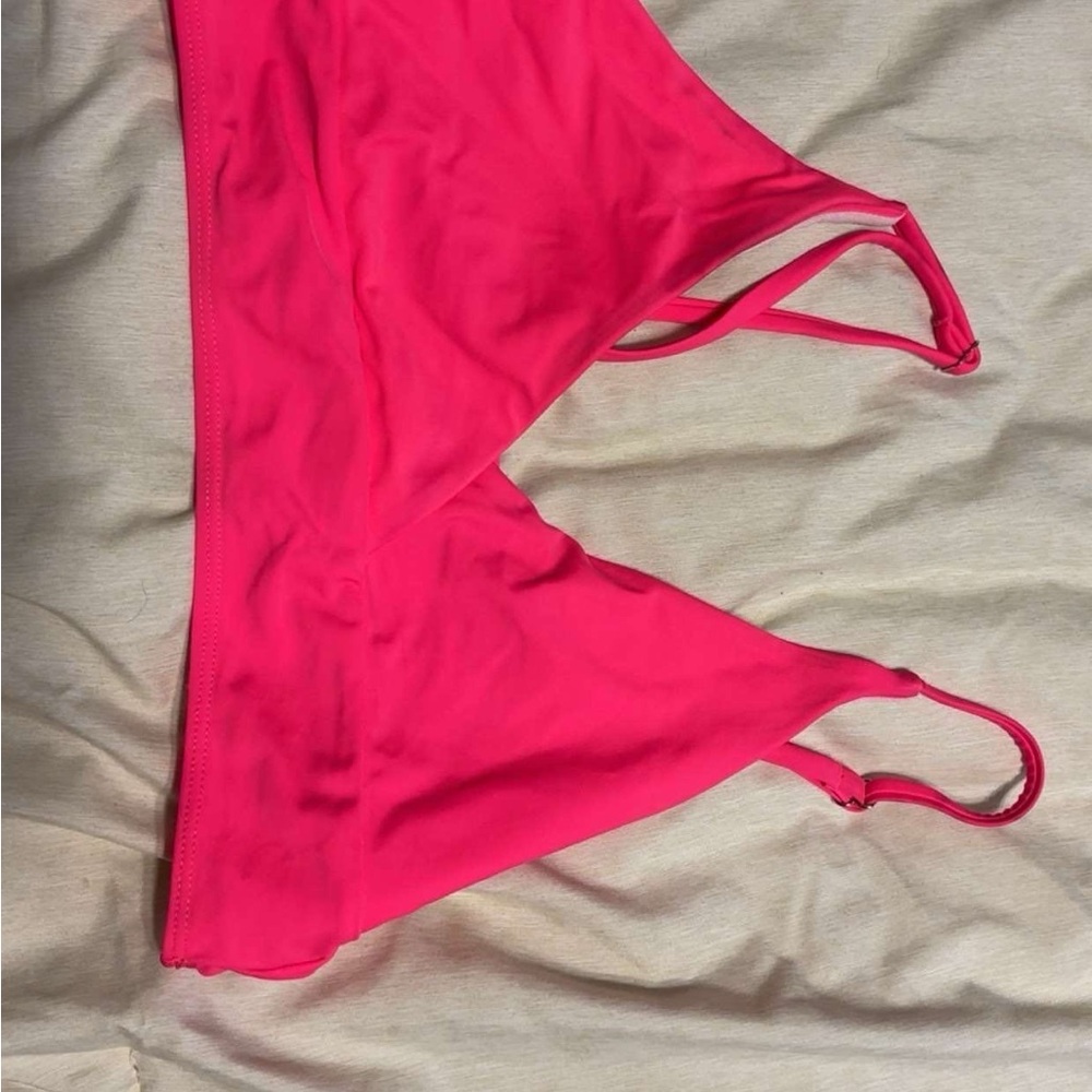 SHEIN Hot Pink Bikini Top
